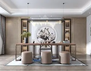 安福新中式风格茶室如何规划设计